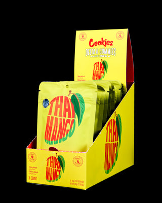 Thai Mango | Delta 8 25mg 20 ct (500mg/pack)  | GUMMIES  8-Pack Popbox
